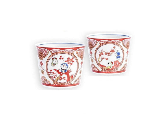 Kutani Ware Soba Choko - Doraemon Lidaya Style (Hachiro hand)