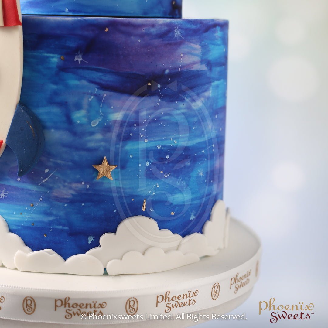 Fondant Cake - Space Rocket