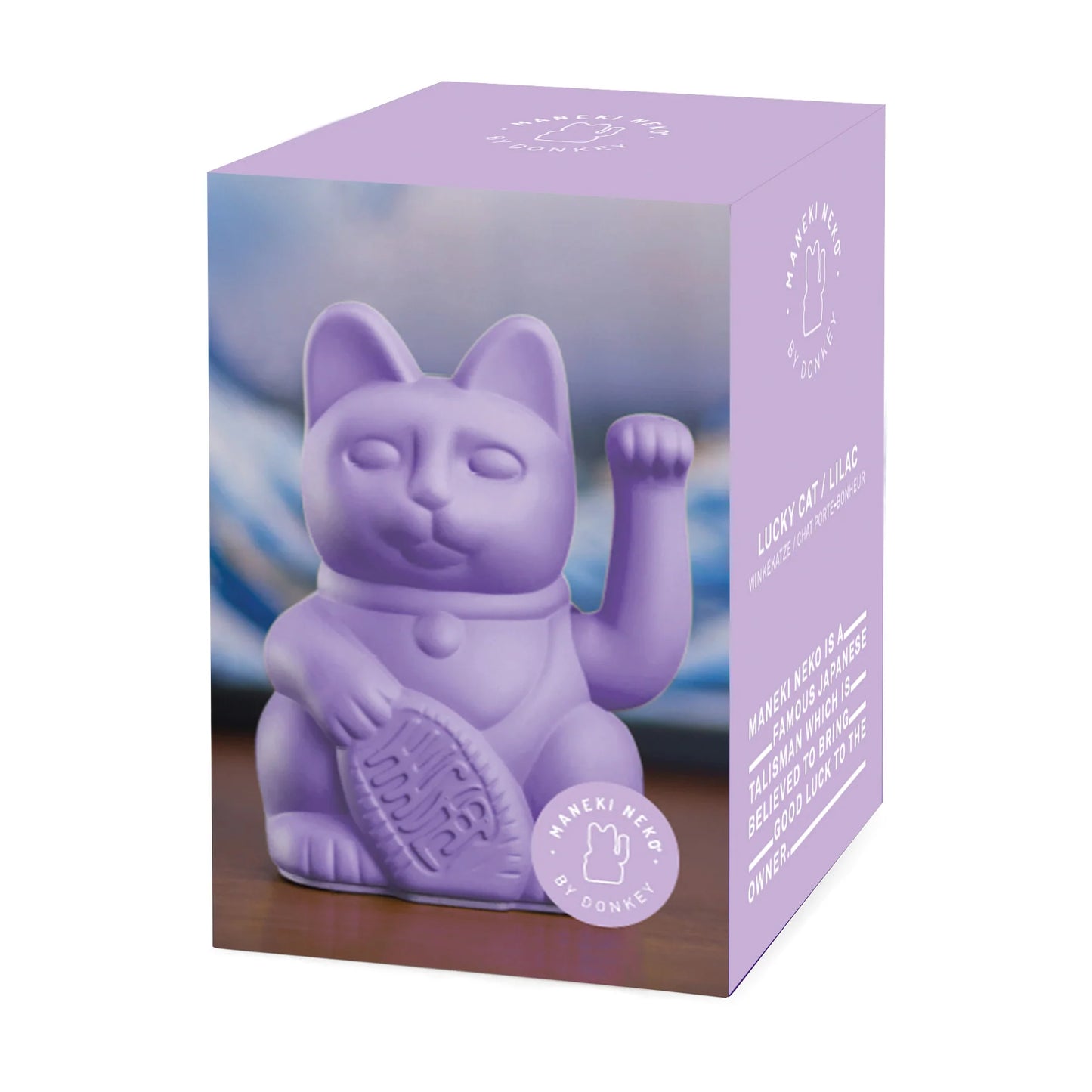 Maneki Neko (Lucky Cat) - Lilac
