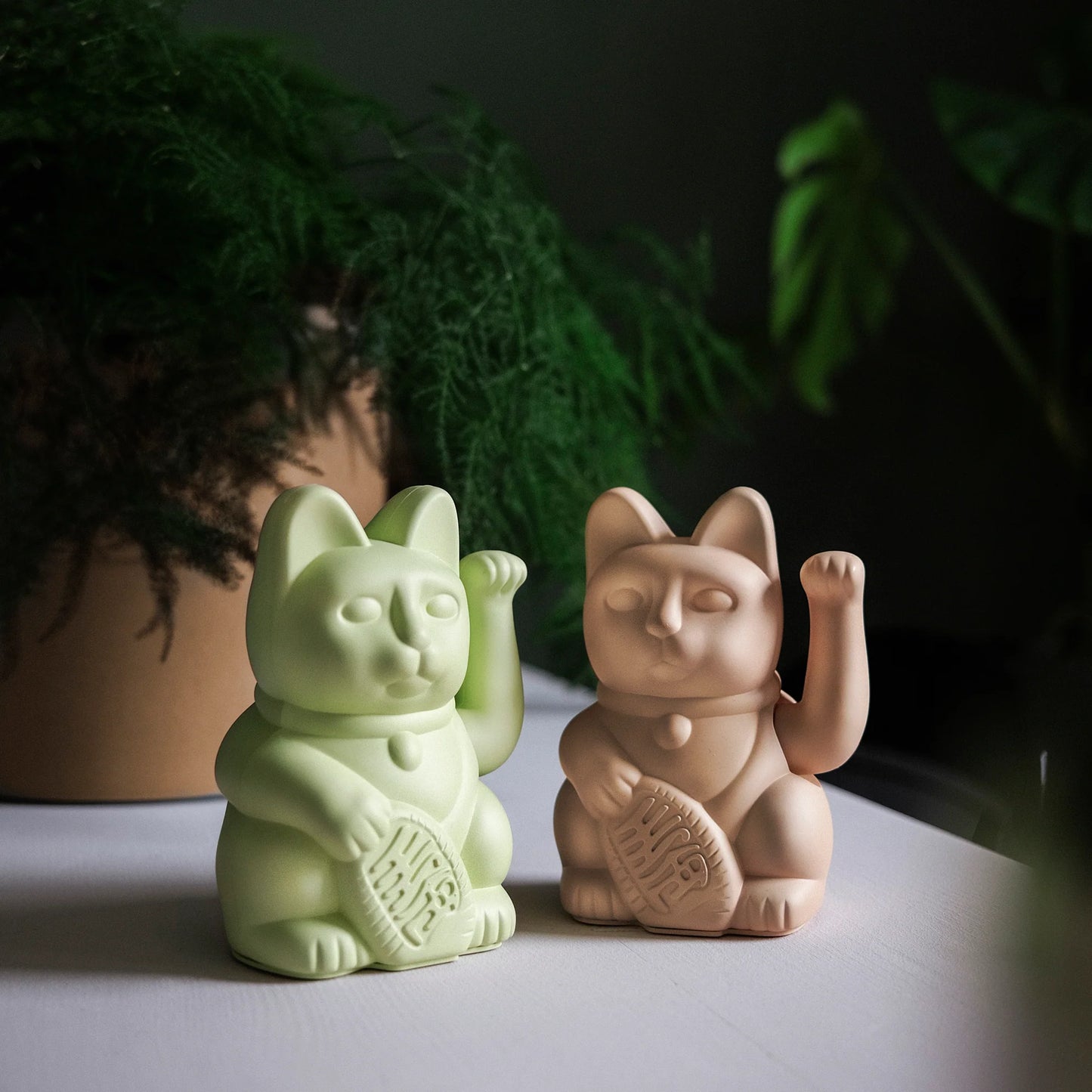 Maneki Neko (Lucky Cat) - Light Green