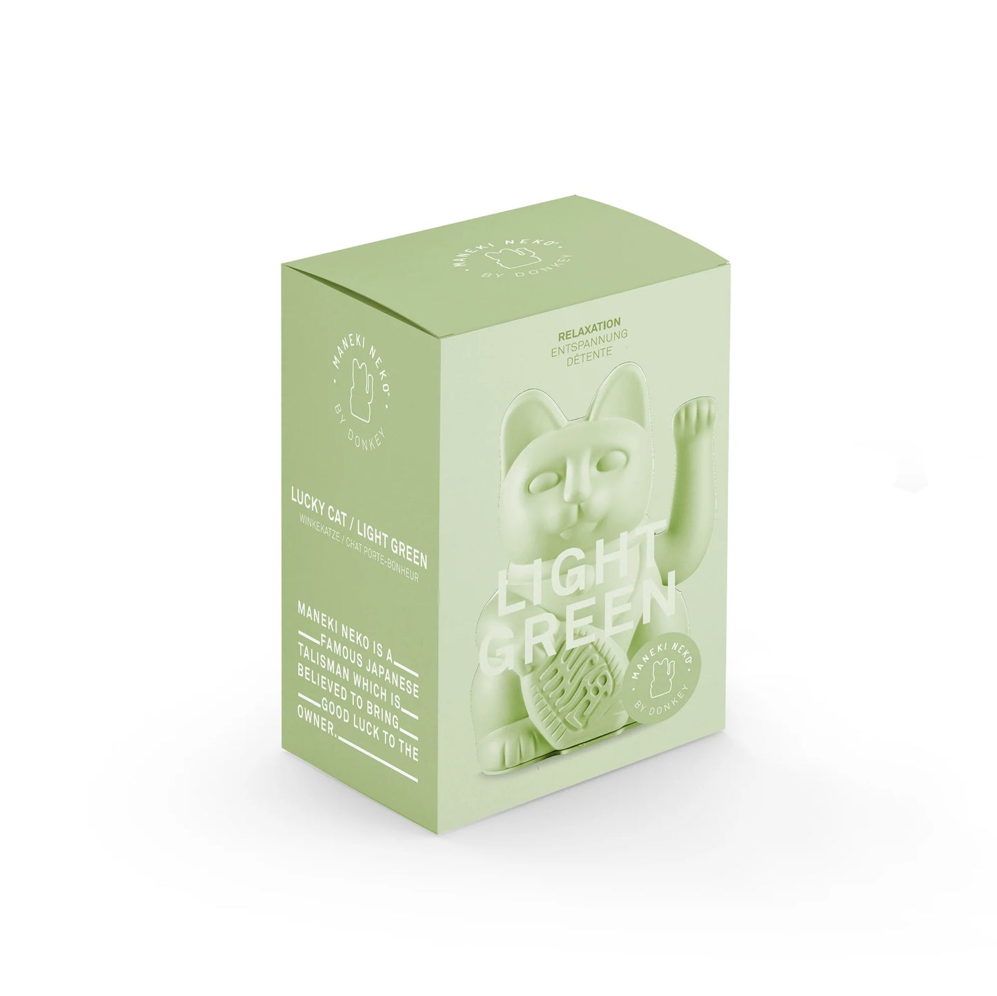 Maneki Neko (Lucky Cat) - Light Green