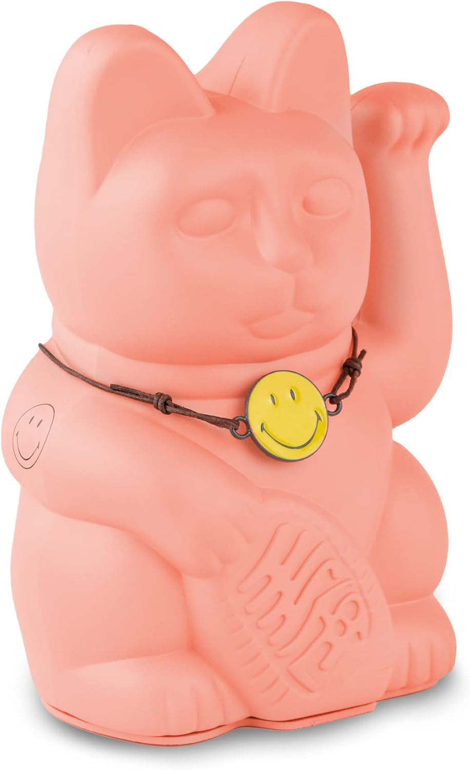 Maneki Neko (Lucky Cat) - Smiley Peach