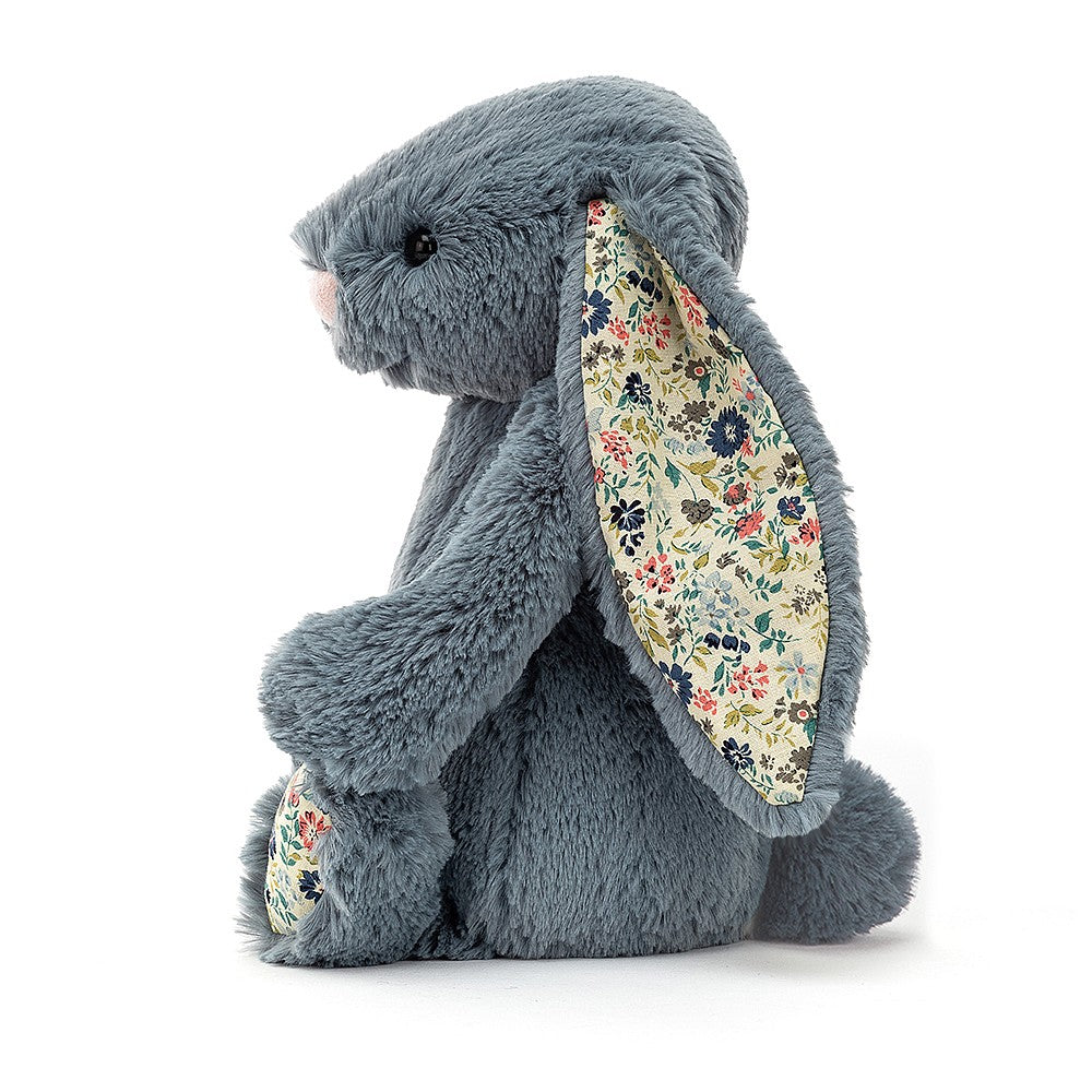 Jellycat Soft Toy - Blossom Dusky Blue Bunny Small (18cm tall)