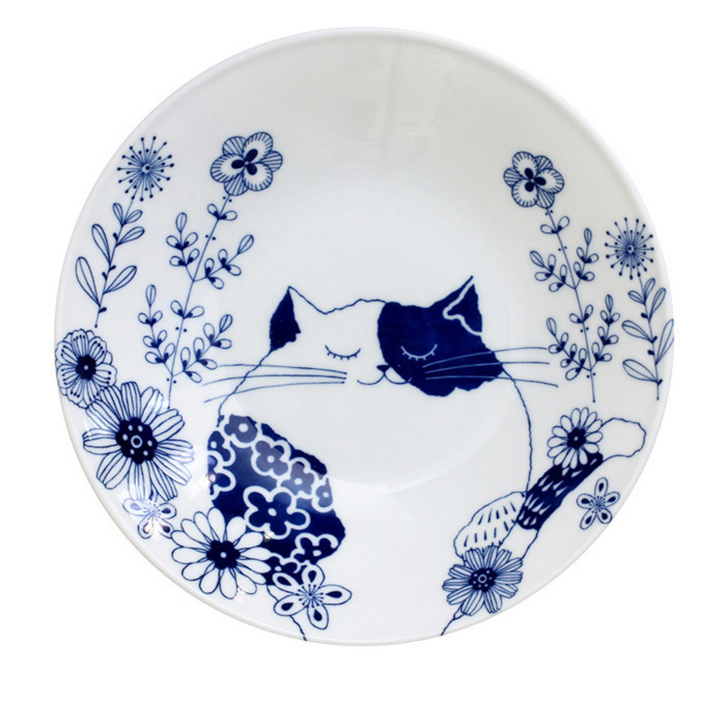 ロンロンとミュウ Ceramic Main Dish - Hand Painted Cat