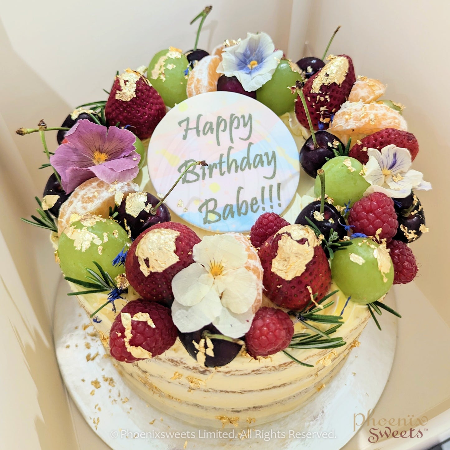 Butter Cream Cake - Tutti Frutti Cake