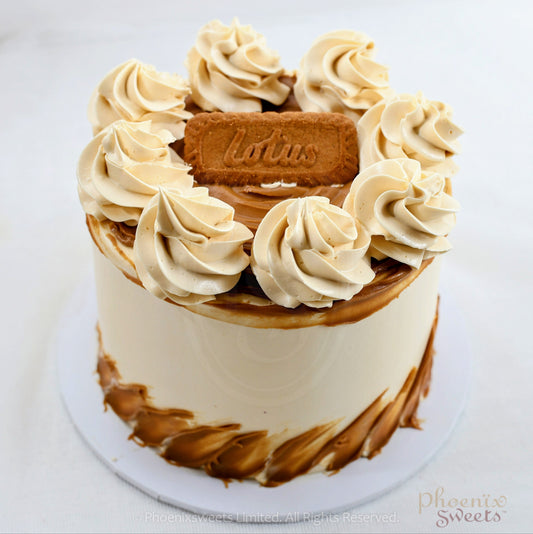 Butter Cream Cake - Lotus Biscoff Cake