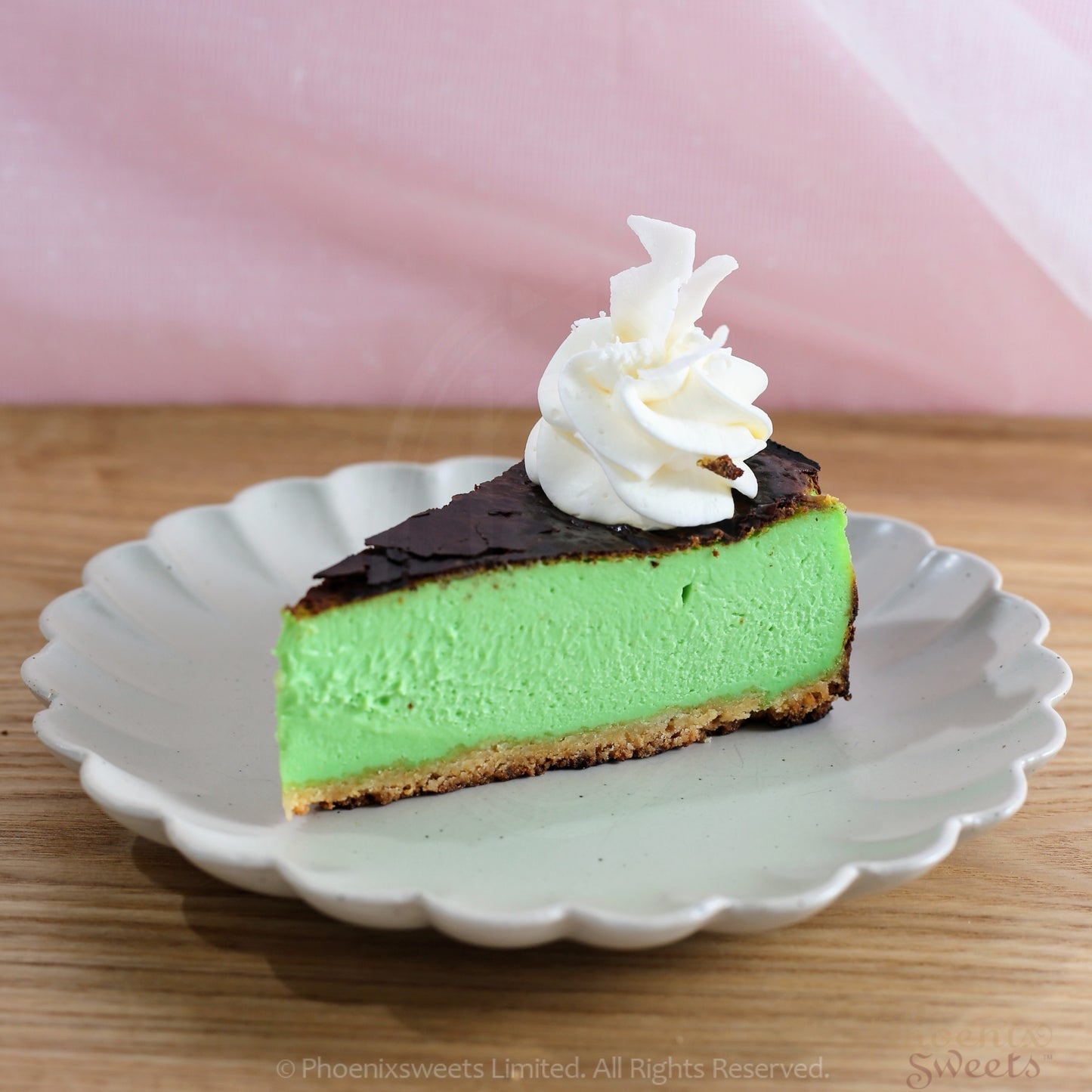 Basque Burnt Cheese Cake - Pandan Coconut