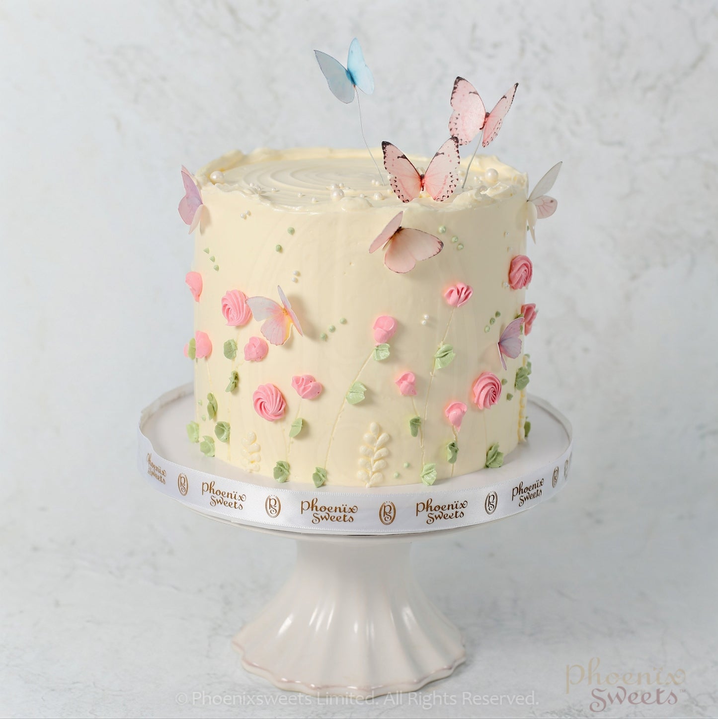 Butter Cream Cake - Whimsical Garden