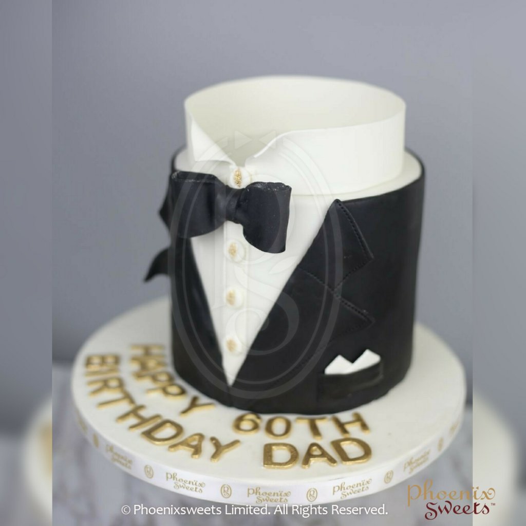 Fondant Cake - Tuxedo Cake