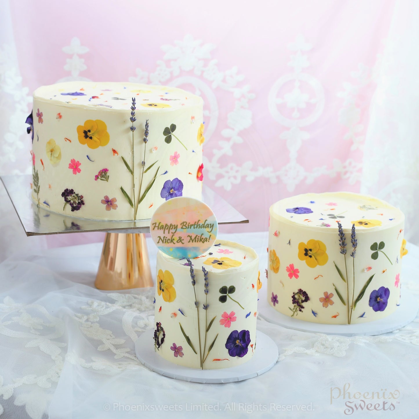 Butter Cream Cake - Flower Garden