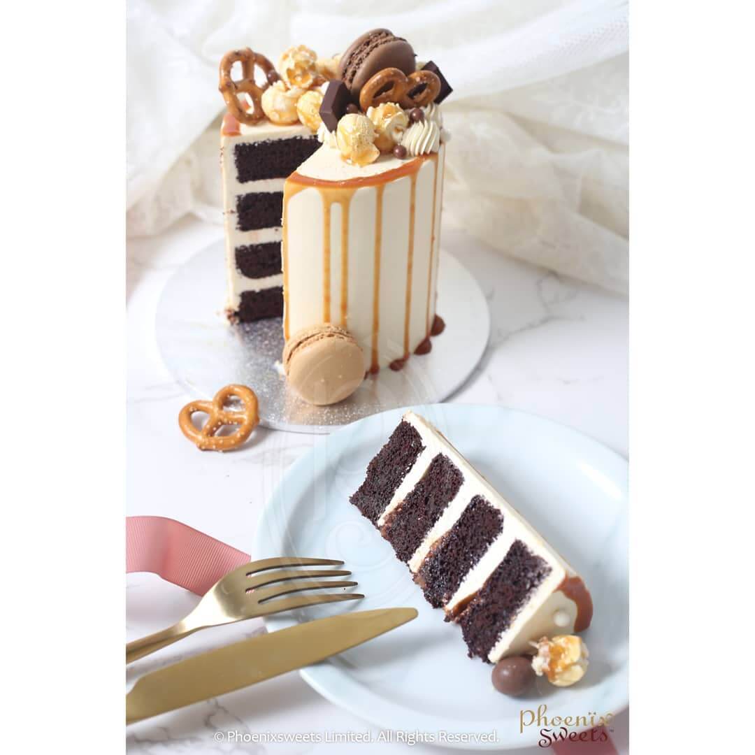 Phoenix Sweets Cakery - Butter Cream Cake - Caramel Delight Cake. Celebrate Birthday, Wedding, Baby Shower and Anniversary in Adelaide, South Australia with Delicate Designs. Gift Items also available.