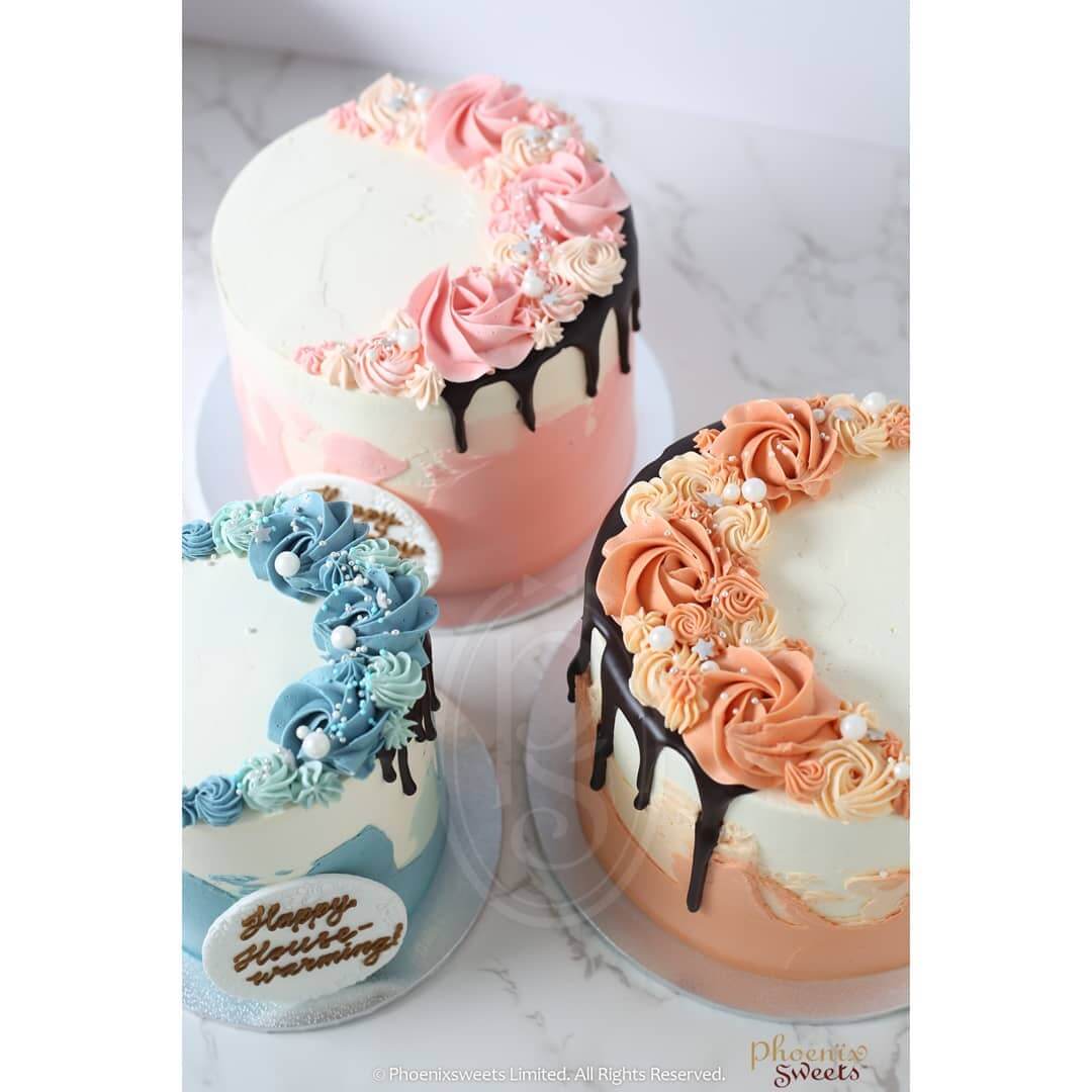 Phoenix Sweets Cakery - Butter Cream Cake - Colour Splash Cake. Celebrate Birthday, Wedding, Baby Shower and Anniversary in Adelaide, South Australia with Delicate Designs. Gift Items also available.
