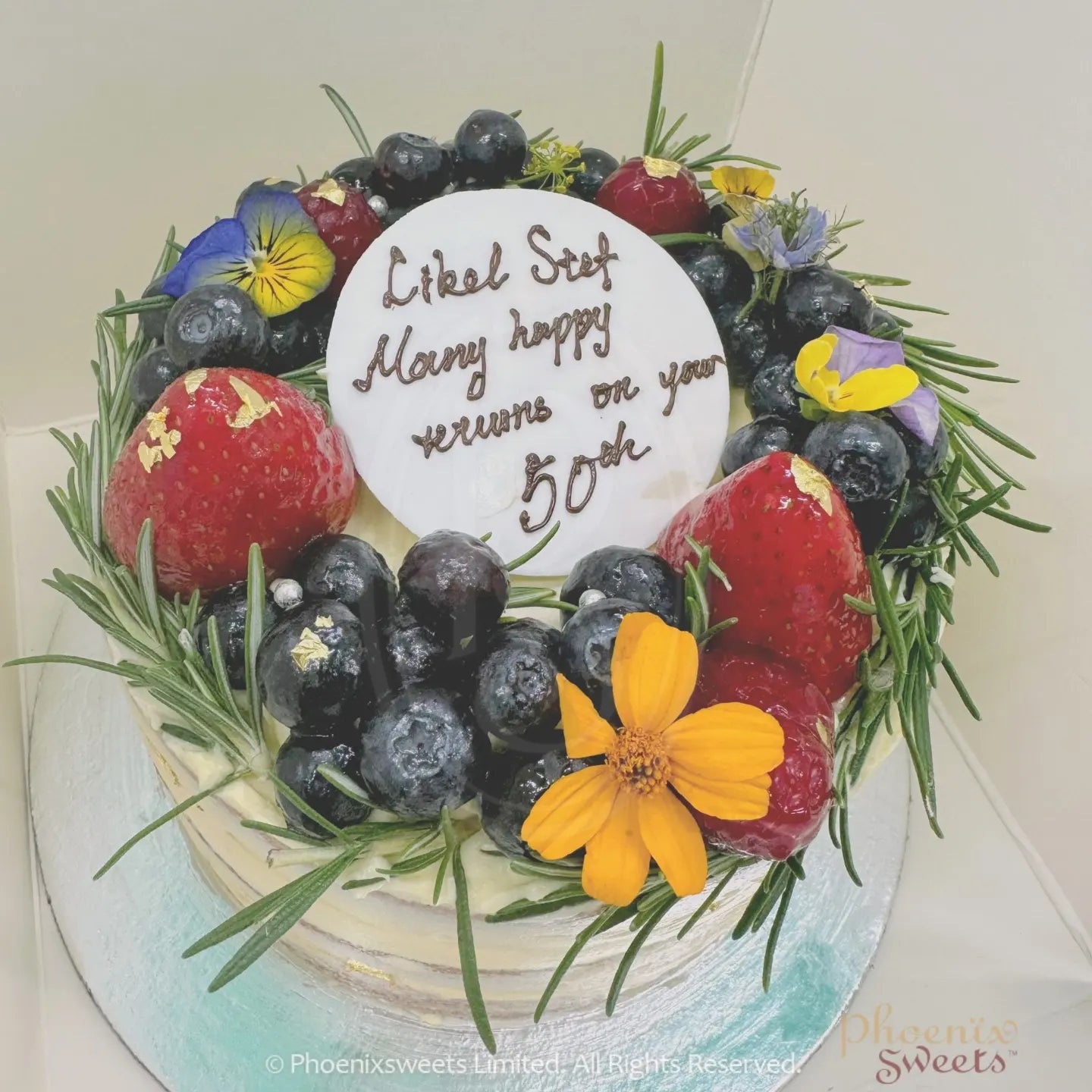 Butter Cream Cake - Tutti Frutti Cake