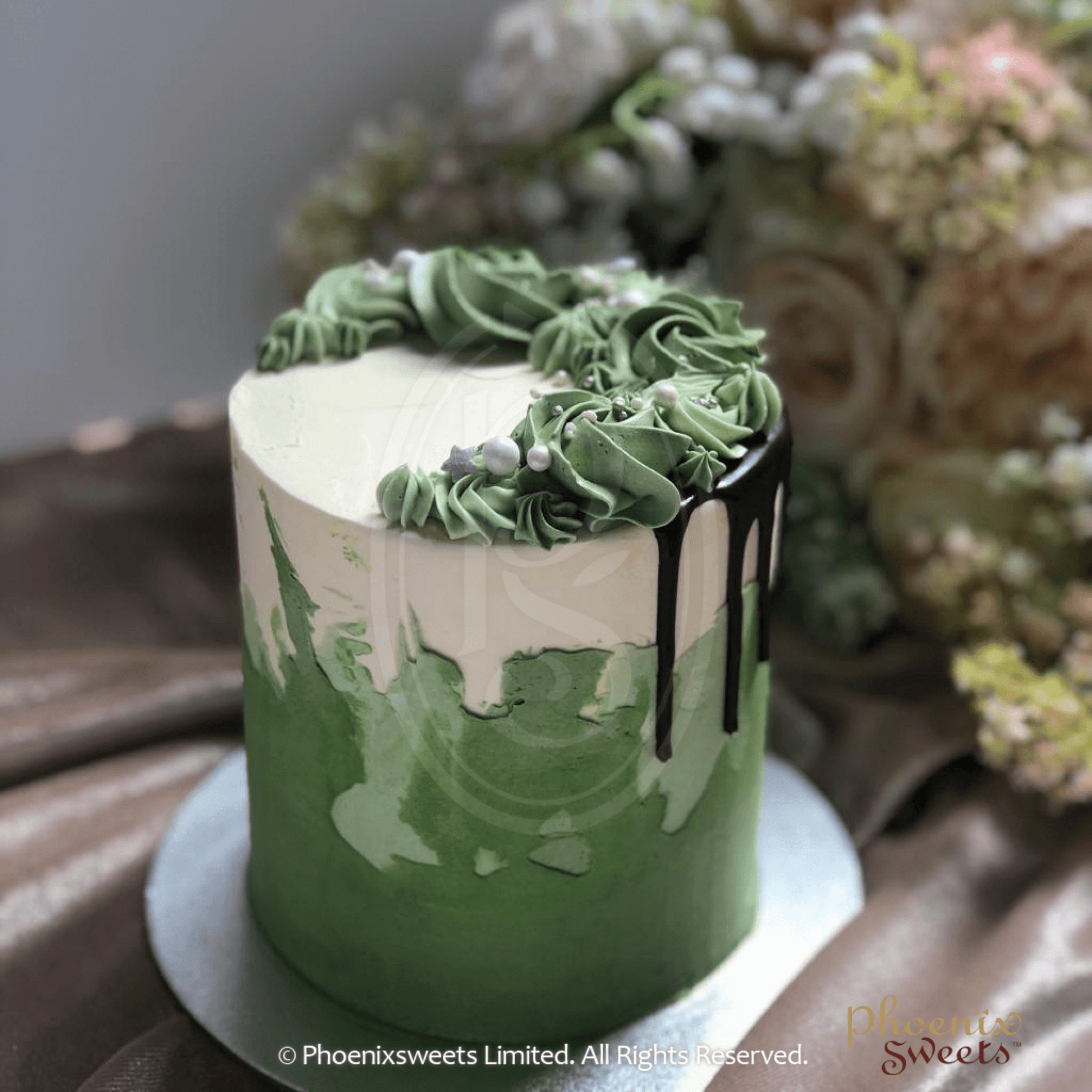 Phoenix Sweets Cakery - Butter Cream Cake - Colour Splash Cake. Celebrate Birthday, Wedding, Baby Shower and Anniversary in Adelaide, South Australia with Delicate Designs. Gift Items also available.