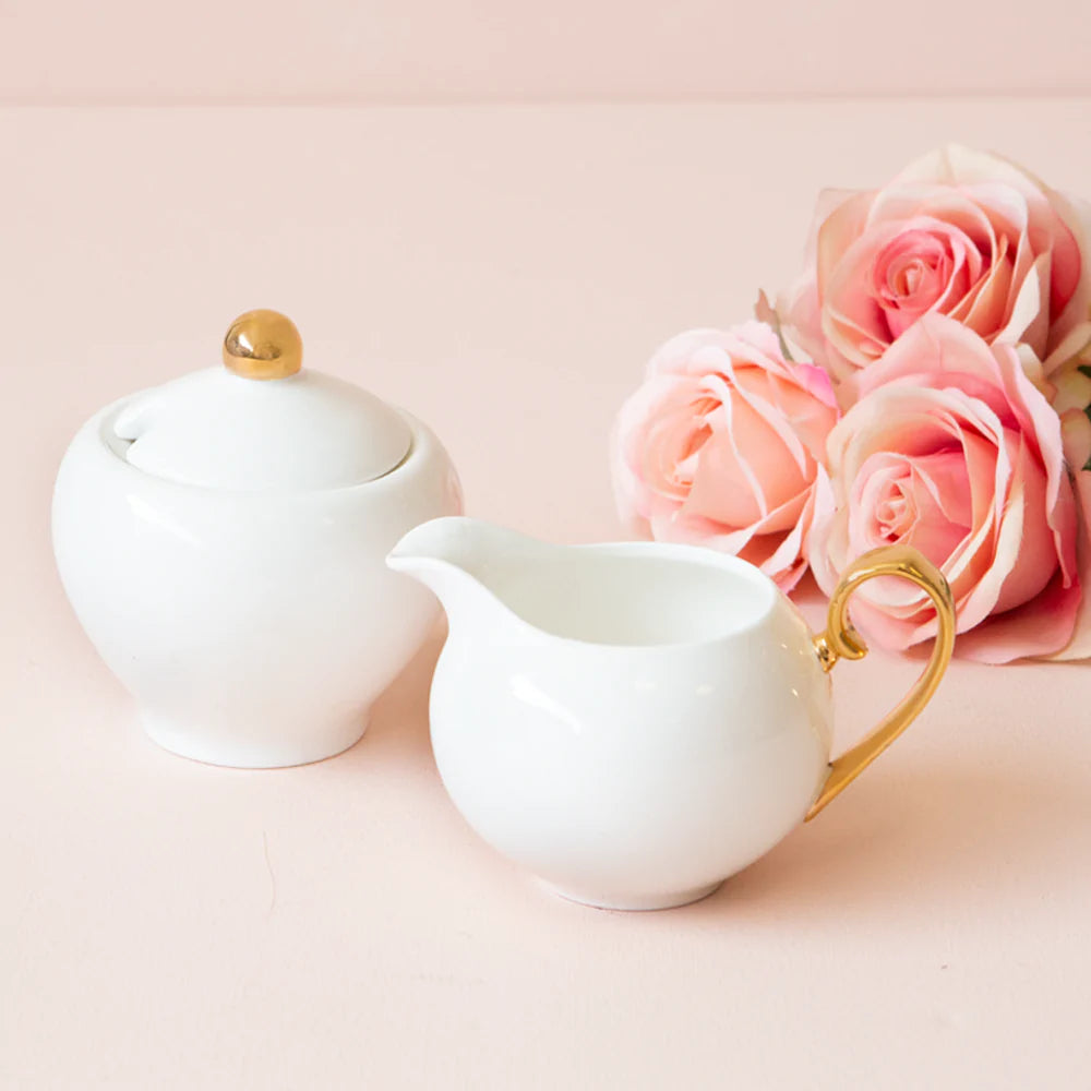 Cristina Re - Sugar Bowl & Creamer Ivory
