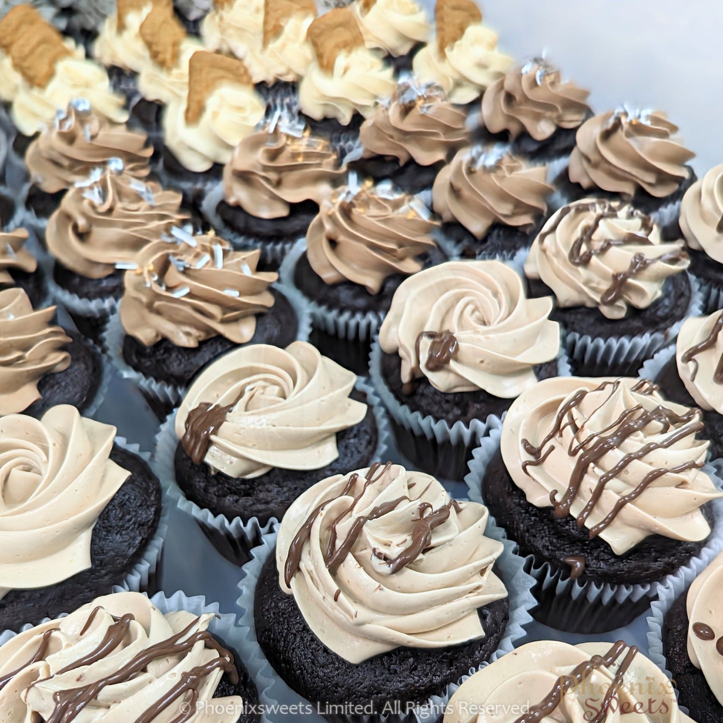 Gourmet Cupcake - Random Flavours (24pc Set) Cupcake Tower Display Package