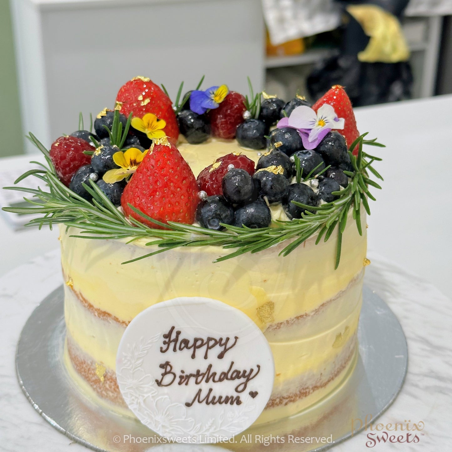 Butter Cream Cake - Tutti Frutti Cake