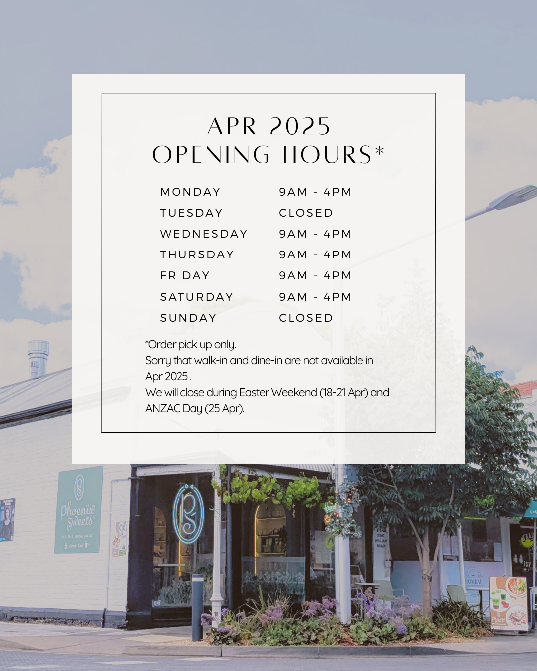 April 2025 Operations