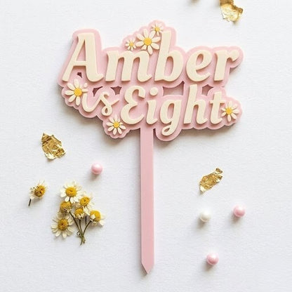 Customisable Cake topper - Daisy