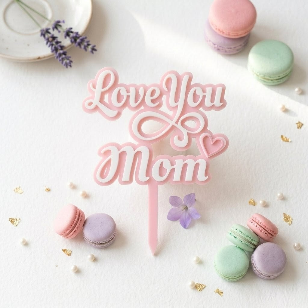 Customisable Cake topper - Love You Mum