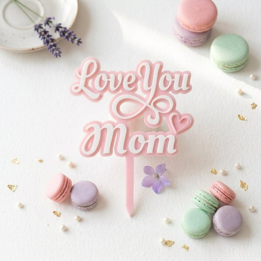 Customisable Cake topper - Love You Mum