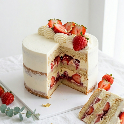 Fresh Cream Cake - Strawberry Short Cake (Gluten Free)
