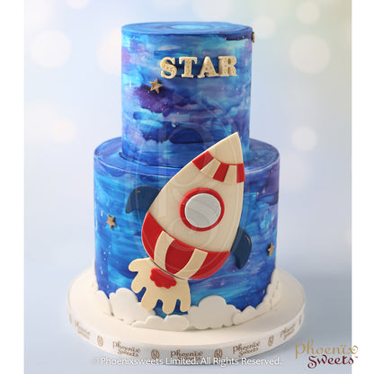 Fondant Cake - Space Rocket