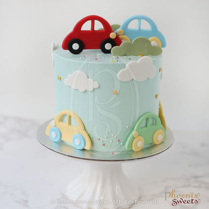 Butter Cream Cake - Little Cars Cake