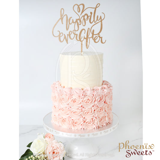 Butter Cream Cake - Rose Swirl Gown (2 tiers)