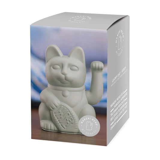 Maneki Neko (Lucky Cat) - Grey