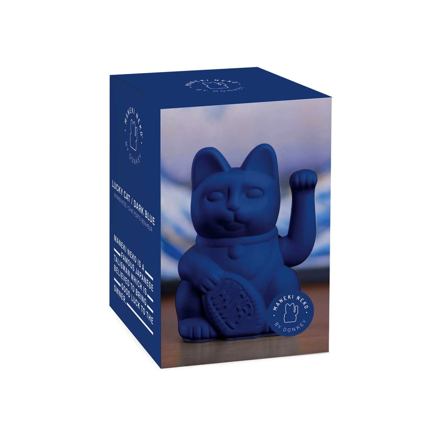 Maneki Neko (Lucky Cat) - Dark Blue