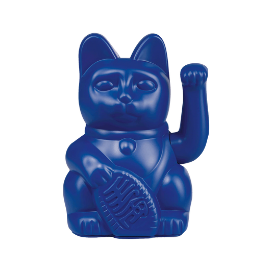 Maneki Neko (Lucky Cat) - Dark Blue