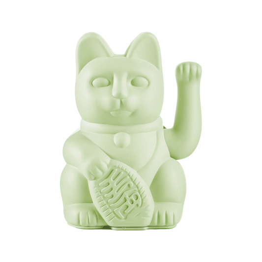 Maneki Neko (Lucky Cat) - Light Green