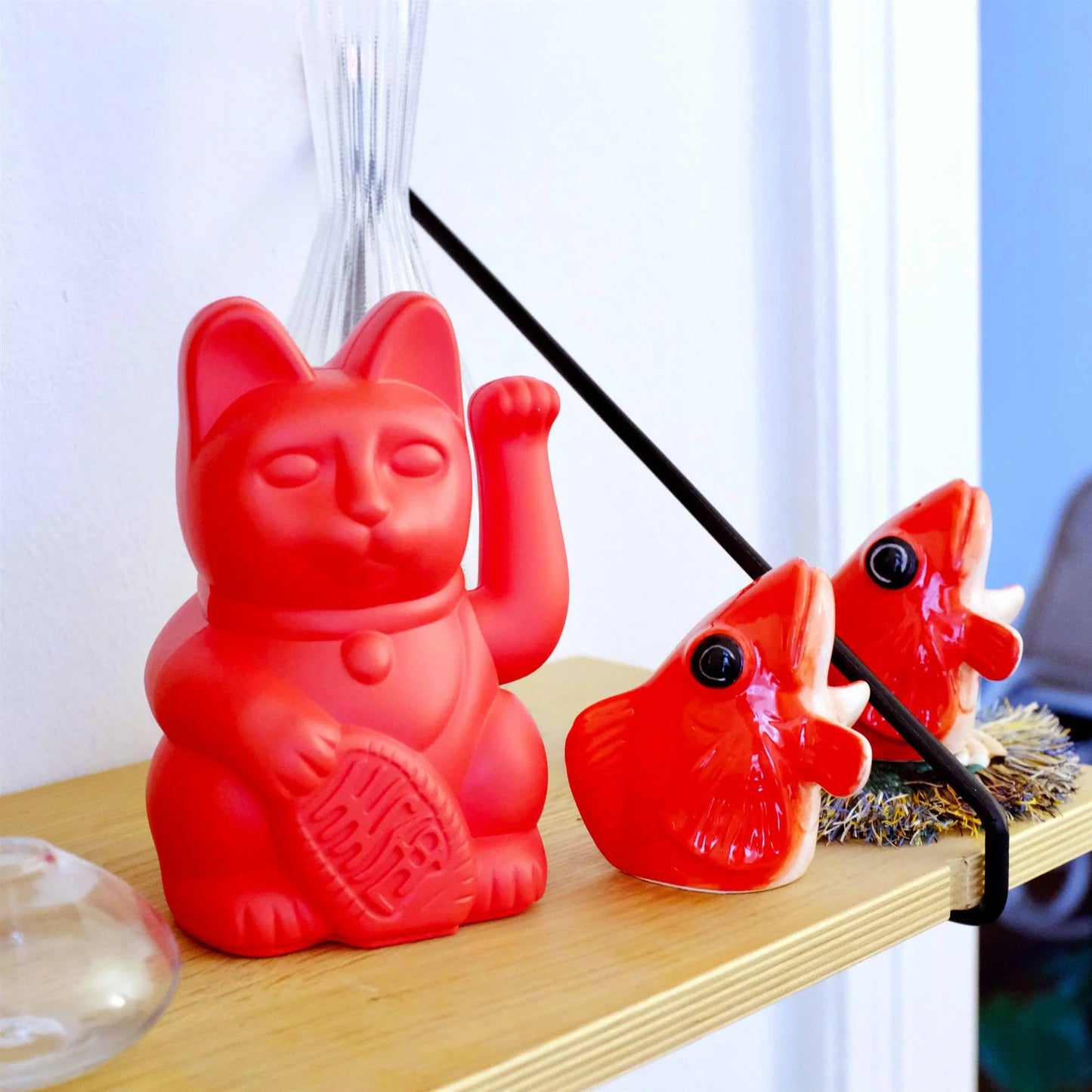 Maneki Neko (Lucky Cat) - Red