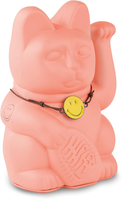 Maneki Neko (Lucky Cat) - Smiley Peach