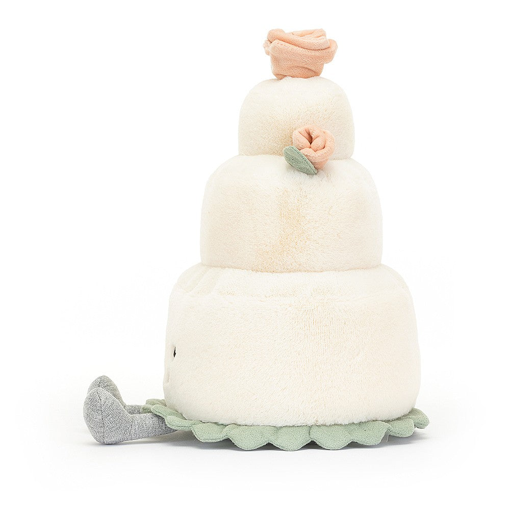 Jellycat Soft Toy - Amuseable Wedding Cake (28cm tall)