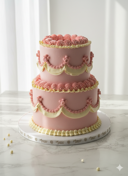 Butter Cream Cake - Princess Theme Cake - Aurora