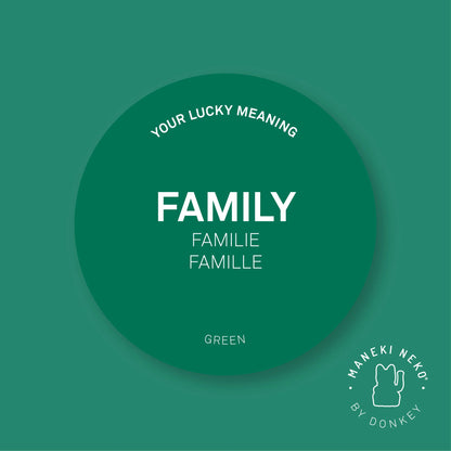 Maneki Neko (Lucky Cat) - Green
