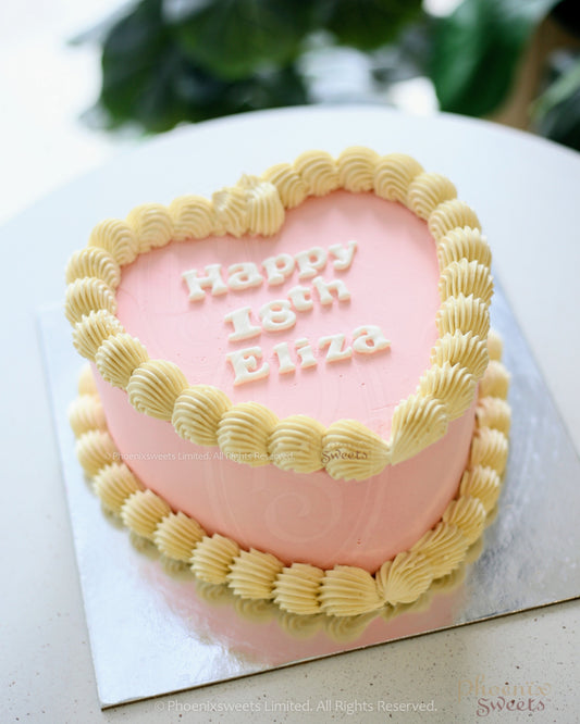 Butter Cream Cake - Simple Message Cake