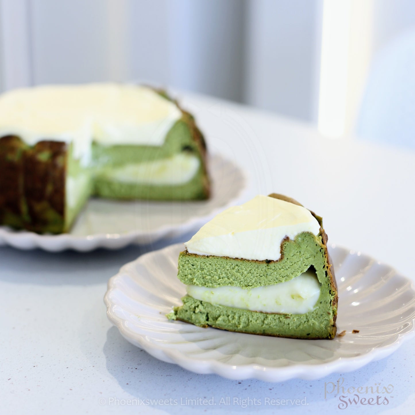 Basque Burnt Cheesecake - Matcha Red Bean Mochi