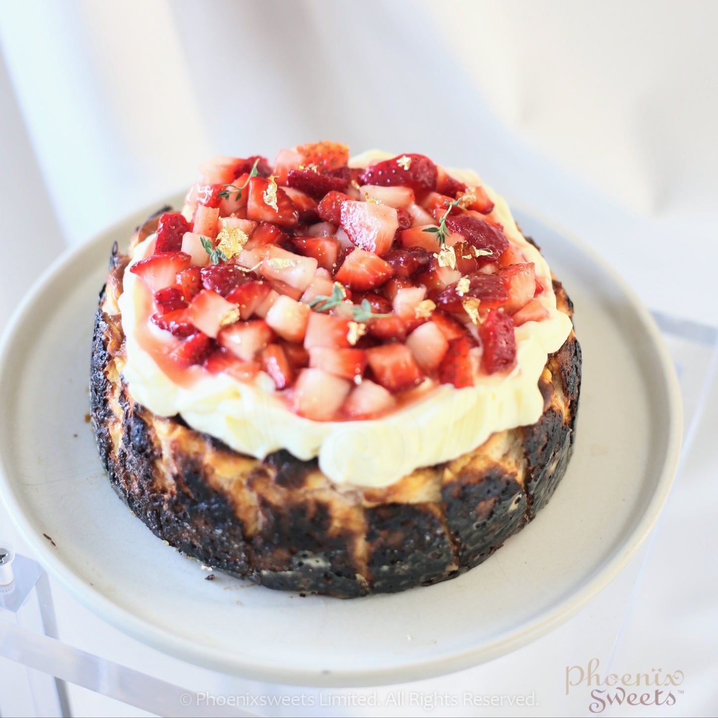 Strawberry Basque Cheese Cake