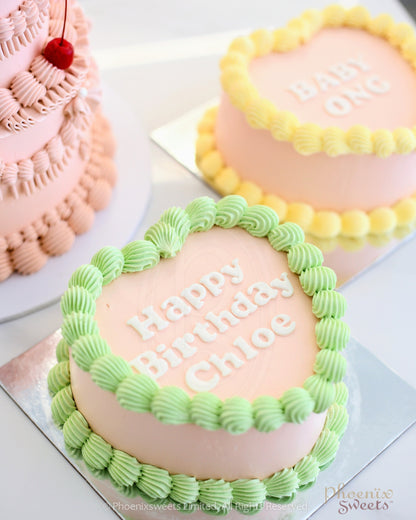 Butter Cream Cake - Simple Message Cake