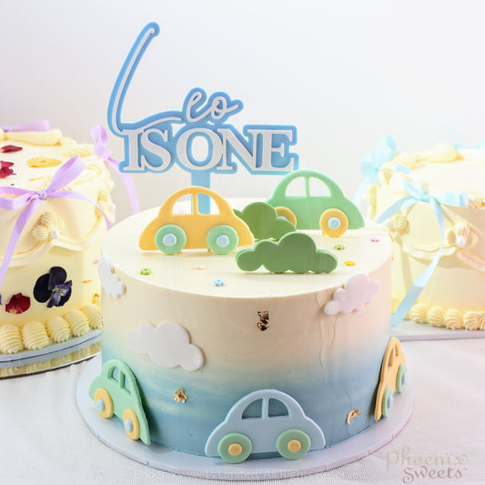 Butter Cream Cake - Little Cars Cake