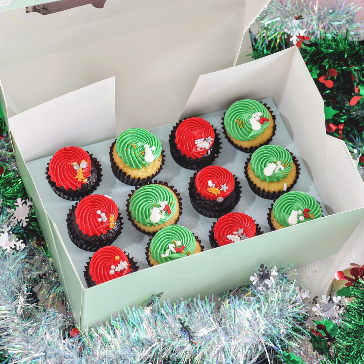 Gourmet Mini Cupcake - 2024 Christmas Version (12pc or 24pc Set)