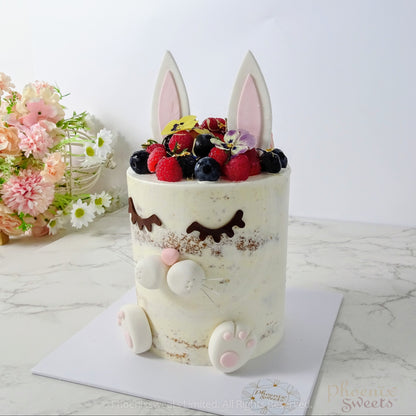 Butter Cream Cake - Semi Raw Bunny Cake
