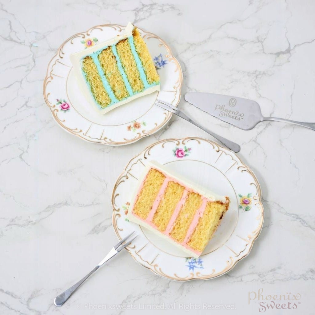 Butter Cream Cake - Whimsical Garden Gender Reveal Cake