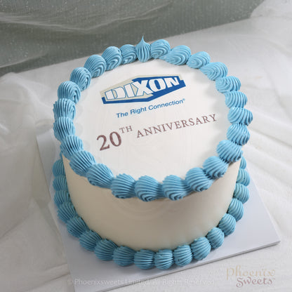 Butter Cream Cake - Digital Print Logo Cake