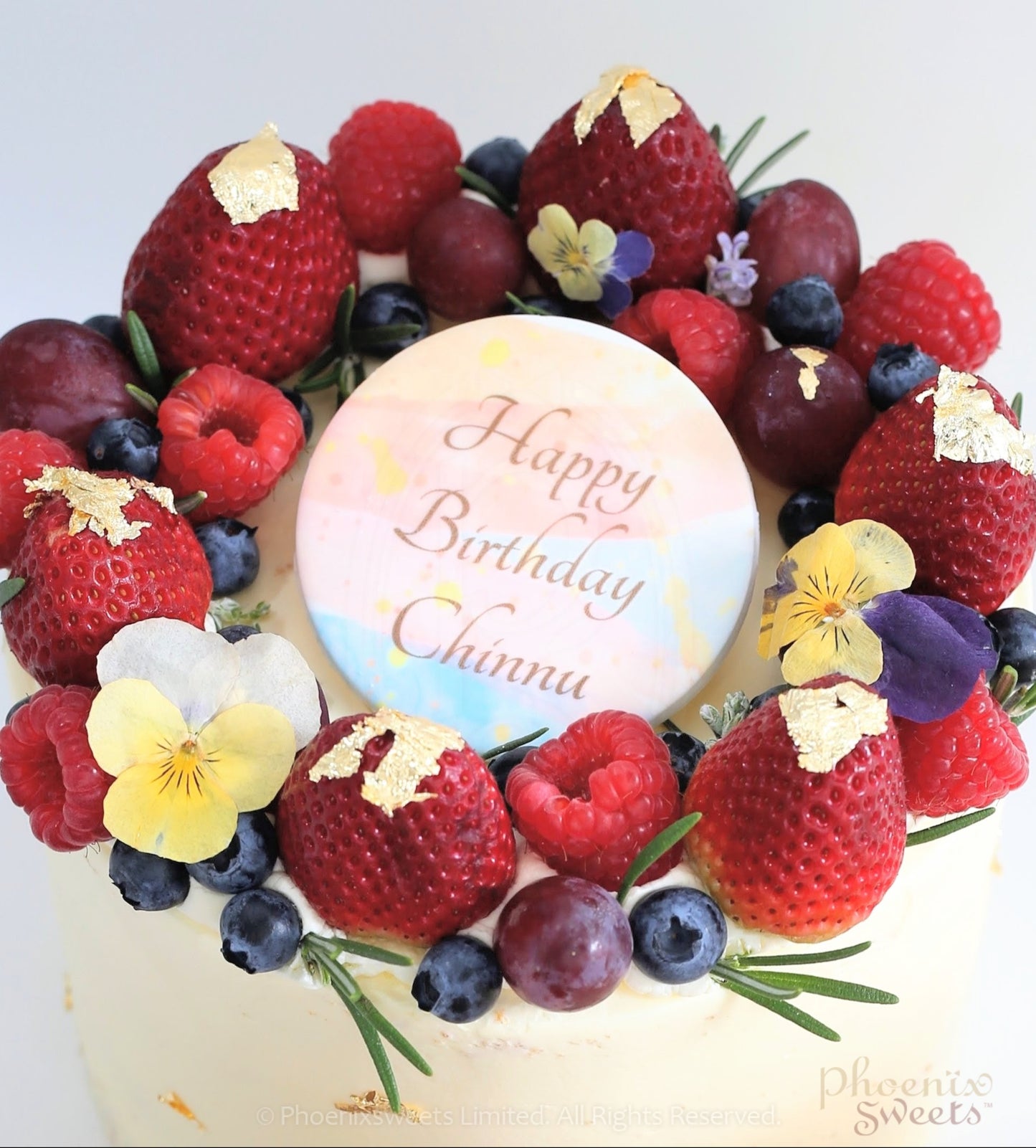 Butter Cream Cake - Tutti Frutti Cake