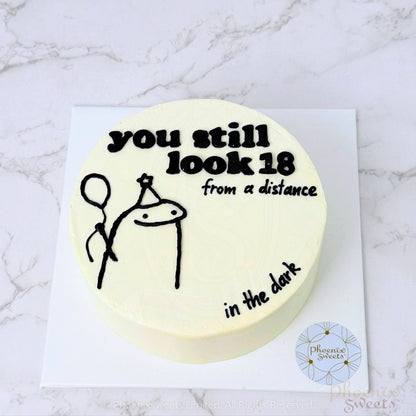 Butter Cream Cake - Meme Cake