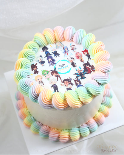 Butter Cream Cake - Digital Print Logo Cake